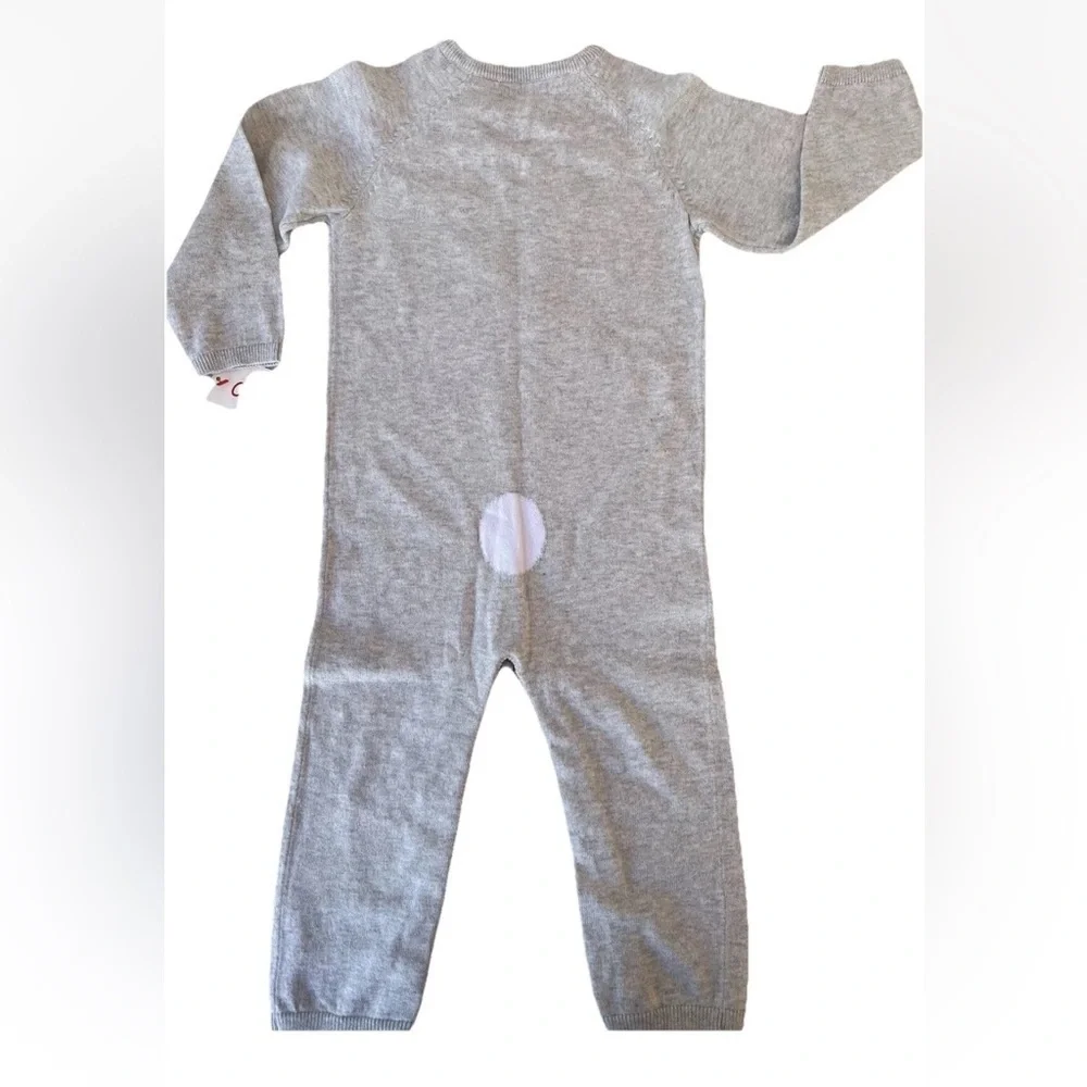 Cat & Jack Girls Boys 18 M Long Sleeve Sweater Romper   One Piece Bunny